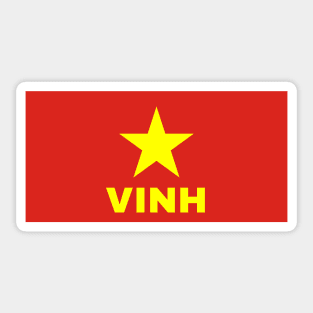 Vinh City in Vietnamese Flag Sticker